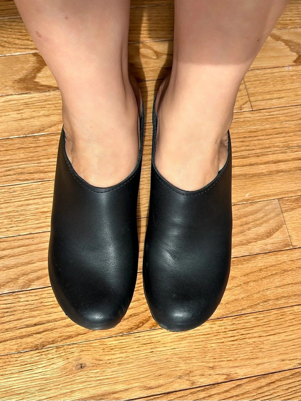 No. 6 Store New School Clog on Wedge in Black